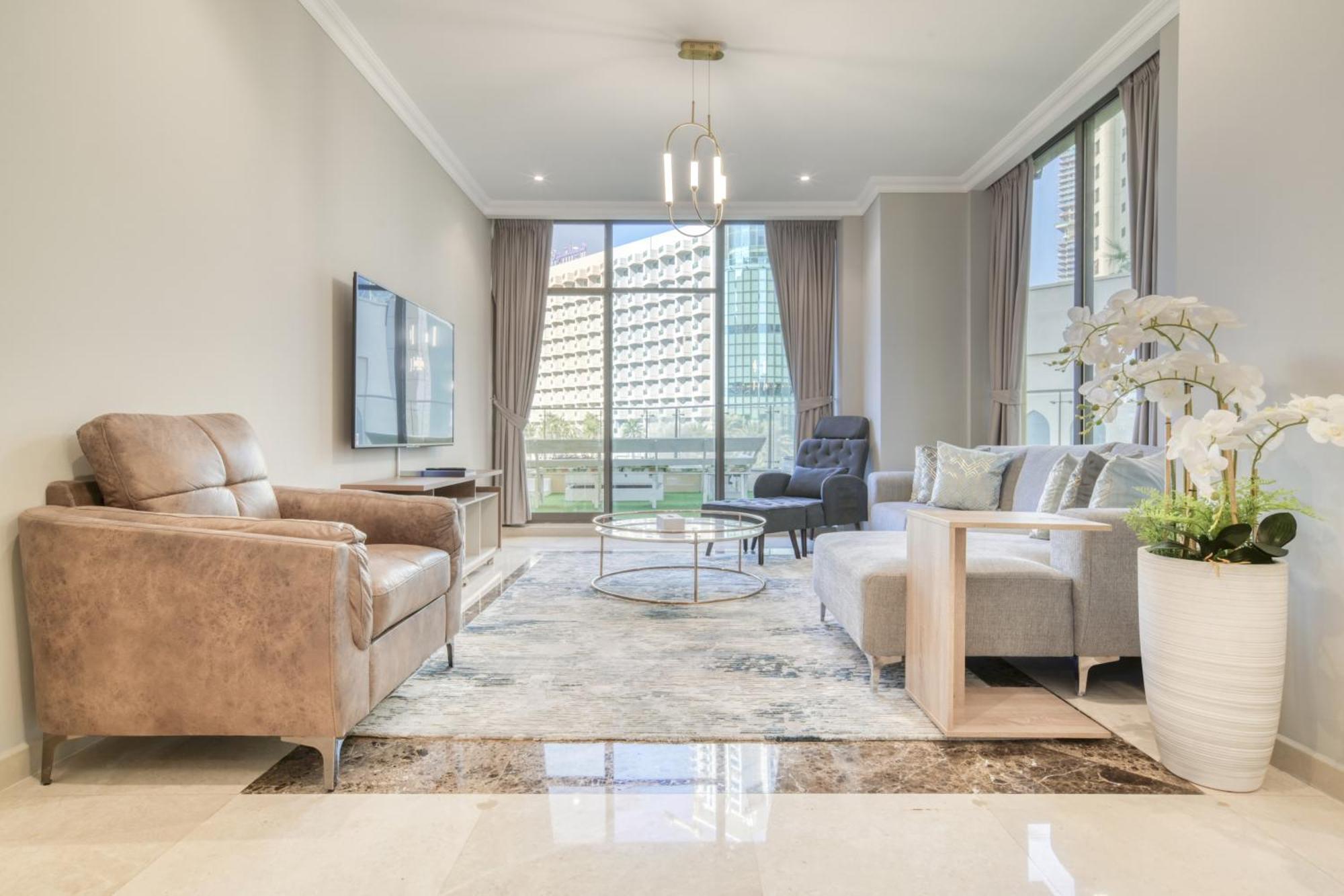 Luxurious 4 Bedroom Duplex With Terrace & Sea View Dubaj Kültér fotó